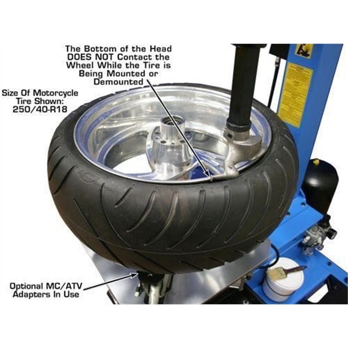 Atlas Automotive Equipment TC229 Rim-Clamp Tire Changer with Beadblaster